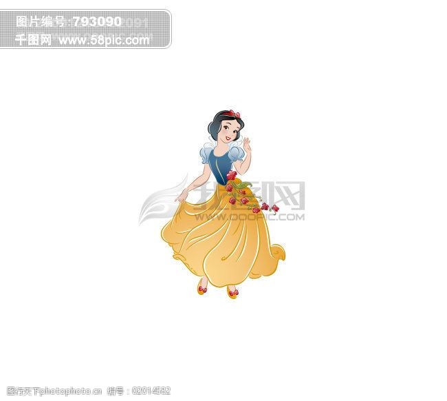 关键词:迪士尼公主免费下载 迪士尼 公主 卡通美女 卡通人物 矢量人物