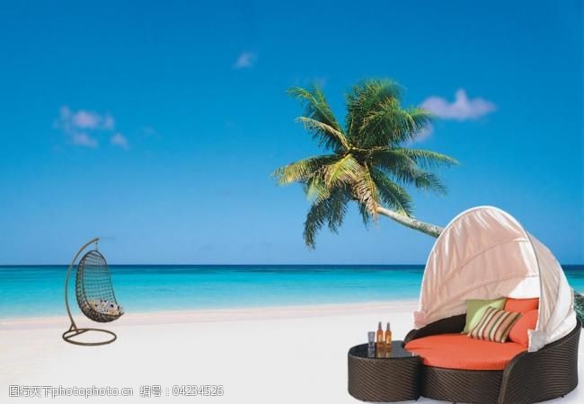 美丽海滩风景图片