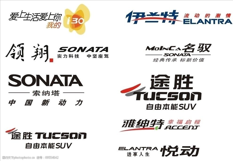 北京现代车型系列标志图片