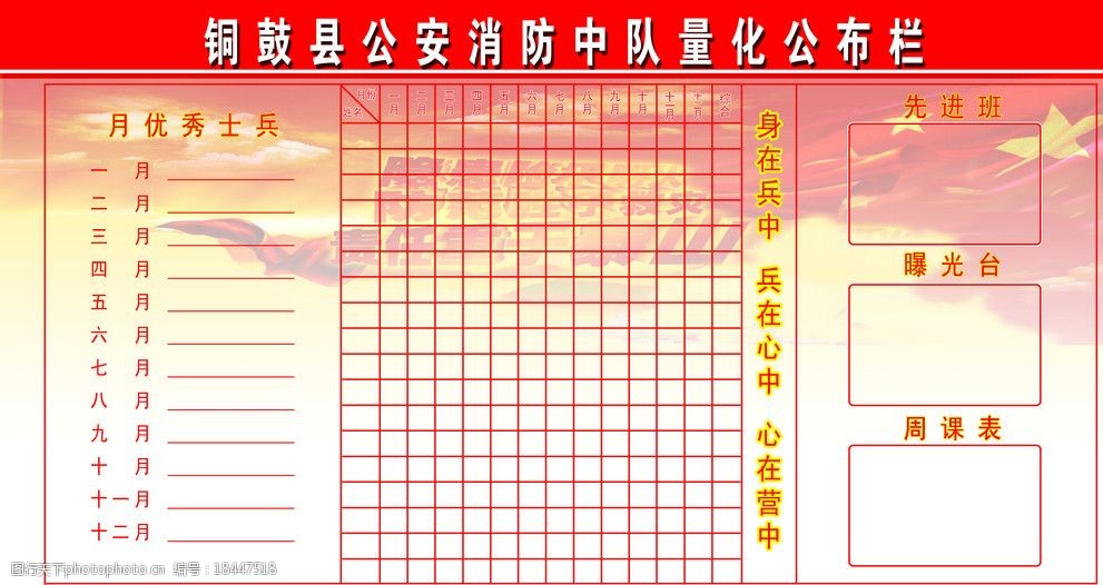 消防队量化栏图片