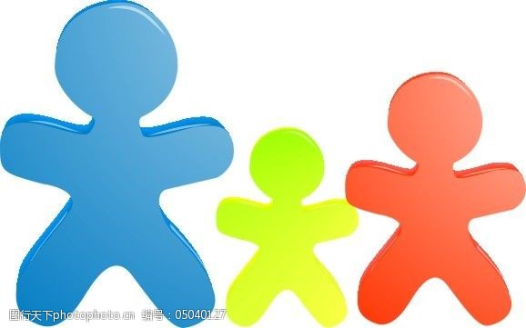 宝宝公仔温馨一家人卡通人物