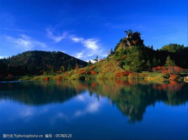 山水风景/碧水蓝天/桌面日历挂历素材