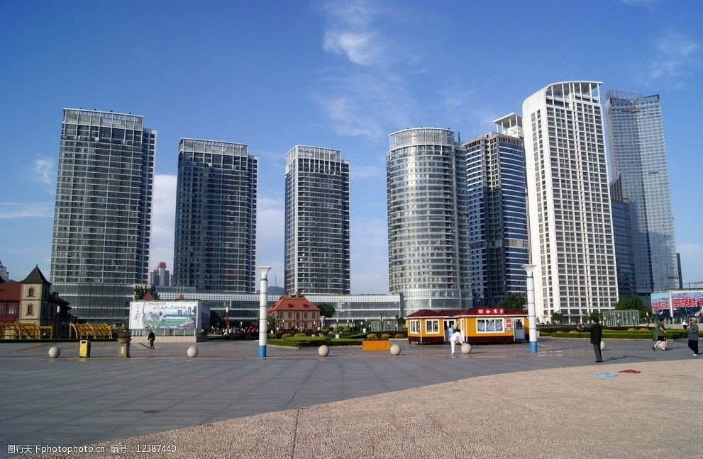 烟台海滨高层建筑图片