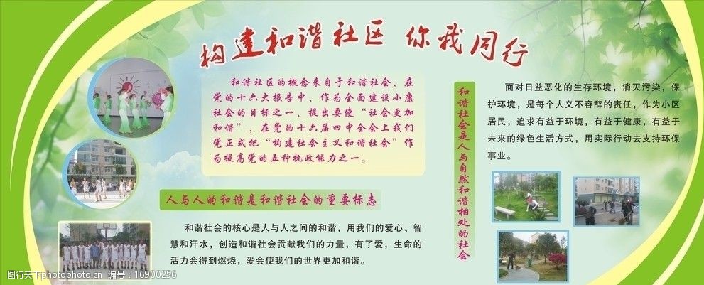 和谐社区宣传栏图片