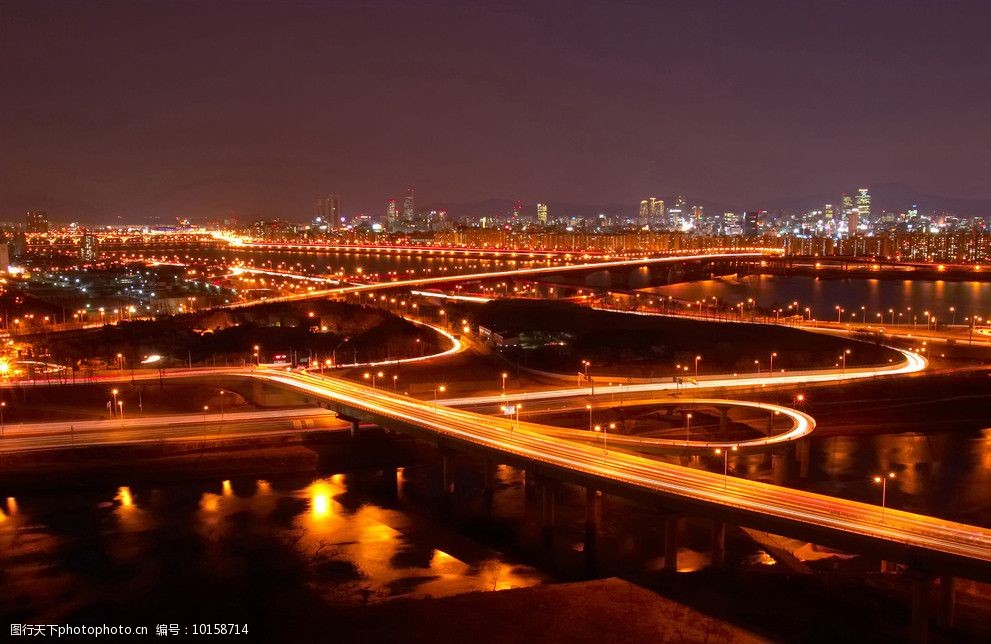 夜景公路图片