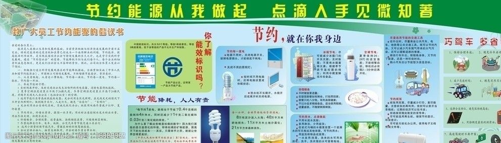 节约宣传栏图片
