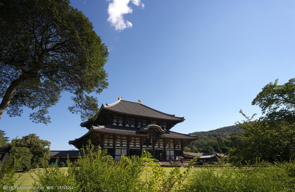 日本奈良东大寺大佛殿图片
