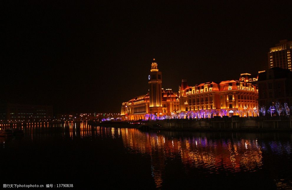 天津津湾广场迷人夜景图片