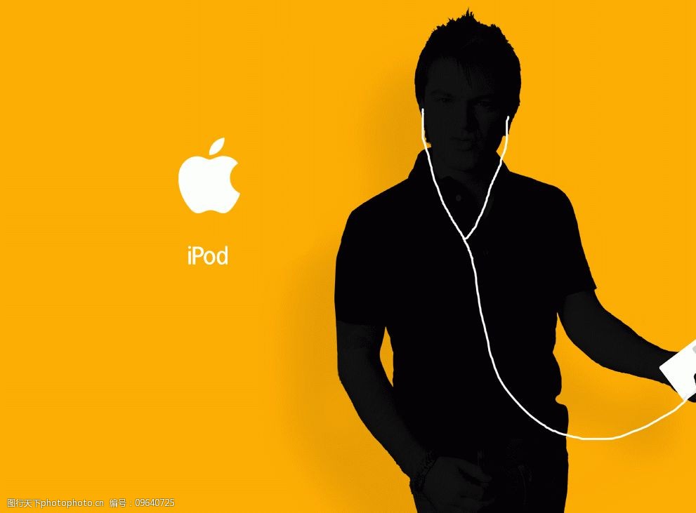 iPod矢量人物壁纸图片