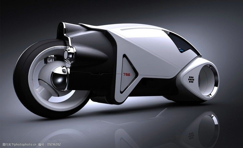 未来 摩托 概念车 简洁 前卫 房车 交通工具 现代科技 设计 72dpi jpg