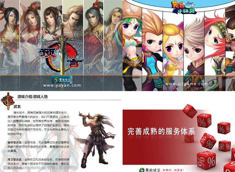 暴雨娱乐网游PPT介绍图片