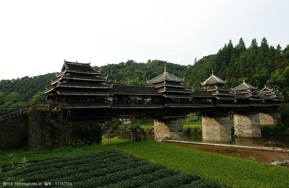 广西三江县程阳风雨桥图片