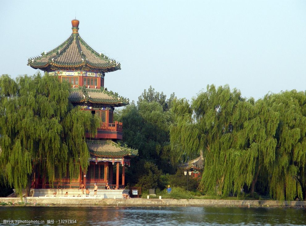 黄昏的什刹海图片