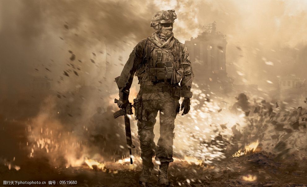 关键词:使命召唤6 壁纸 使命召唤6现代战争2 宣传画      广告设计