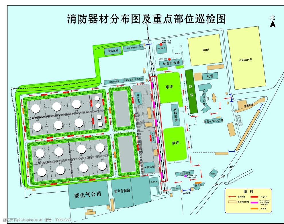 油库平面图图片