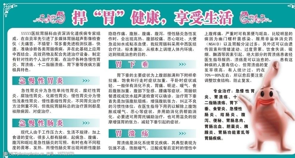 胃肠科展板图片