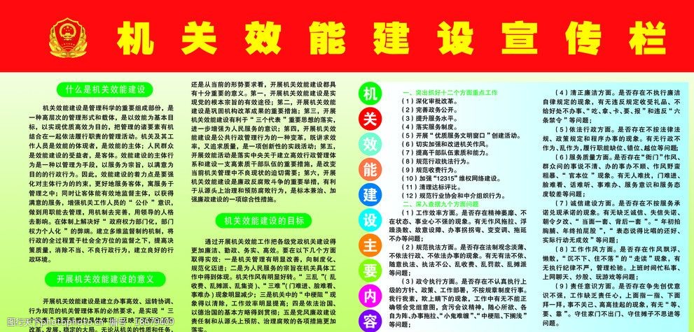 机关效能建设宣传栏图片
