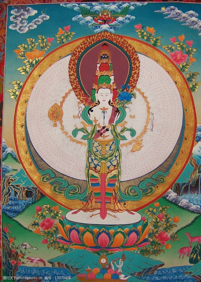 关键词:千手千眼观音唐卡 千手观音 千手千眼观音 唐卡 观音 宗教信仰