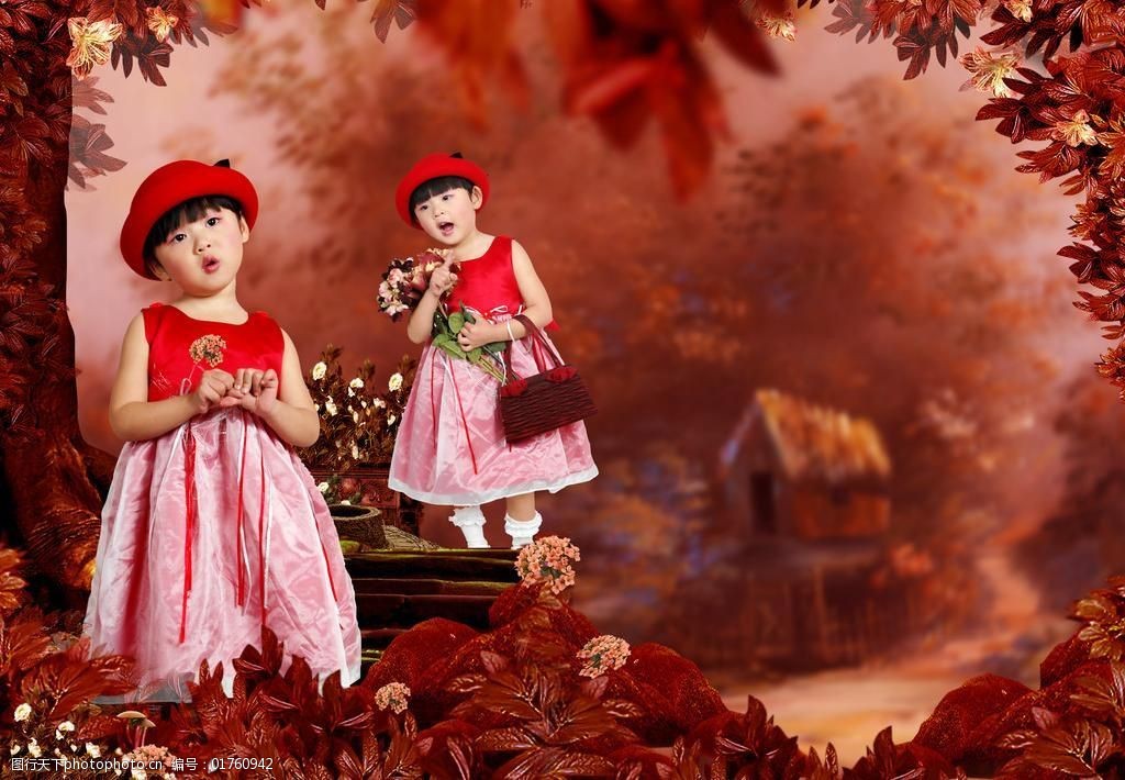 美丽童话小红帽儿童模板图片