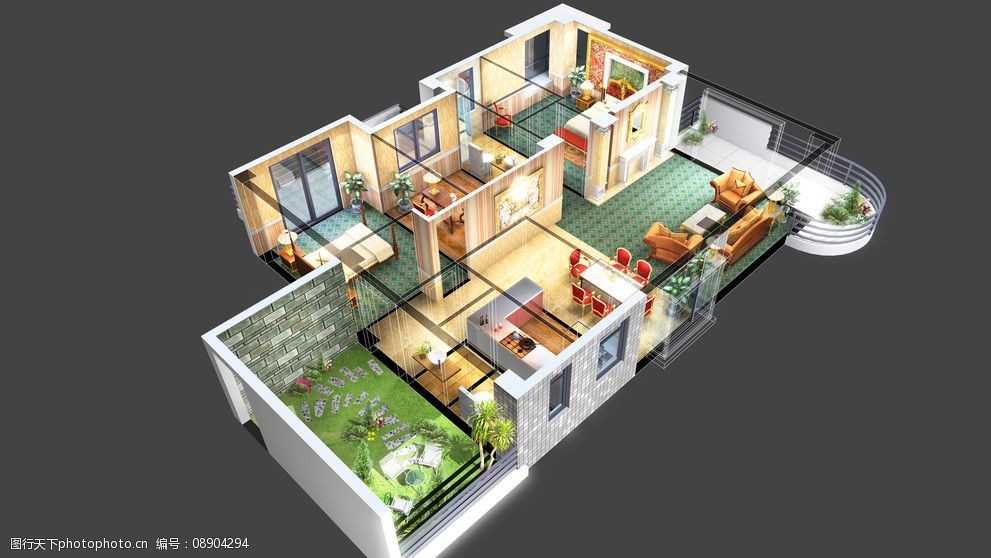 超酷3d户型效果图图片