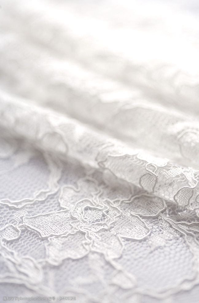 白色纱帘花边高清