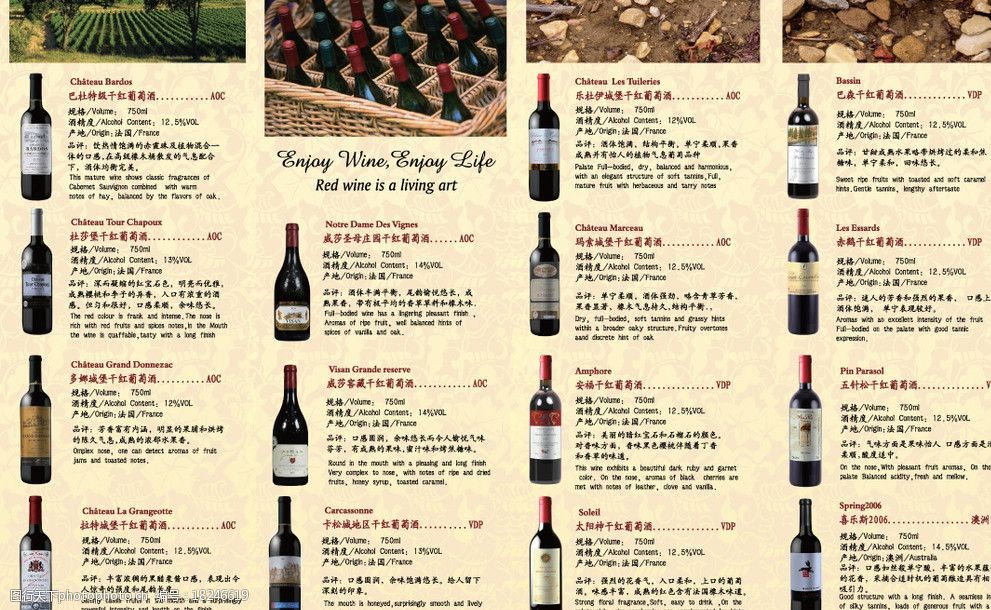 关键词:红酒公司折页 红酒 葡萄酒 酒瓶 折页 4折页 宣传 红酒介绍 dm