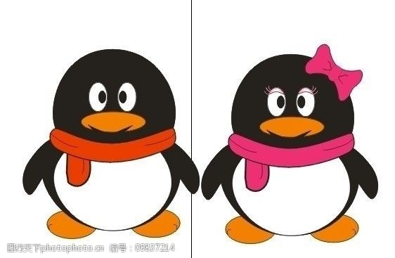 qq情侣企鹅图片