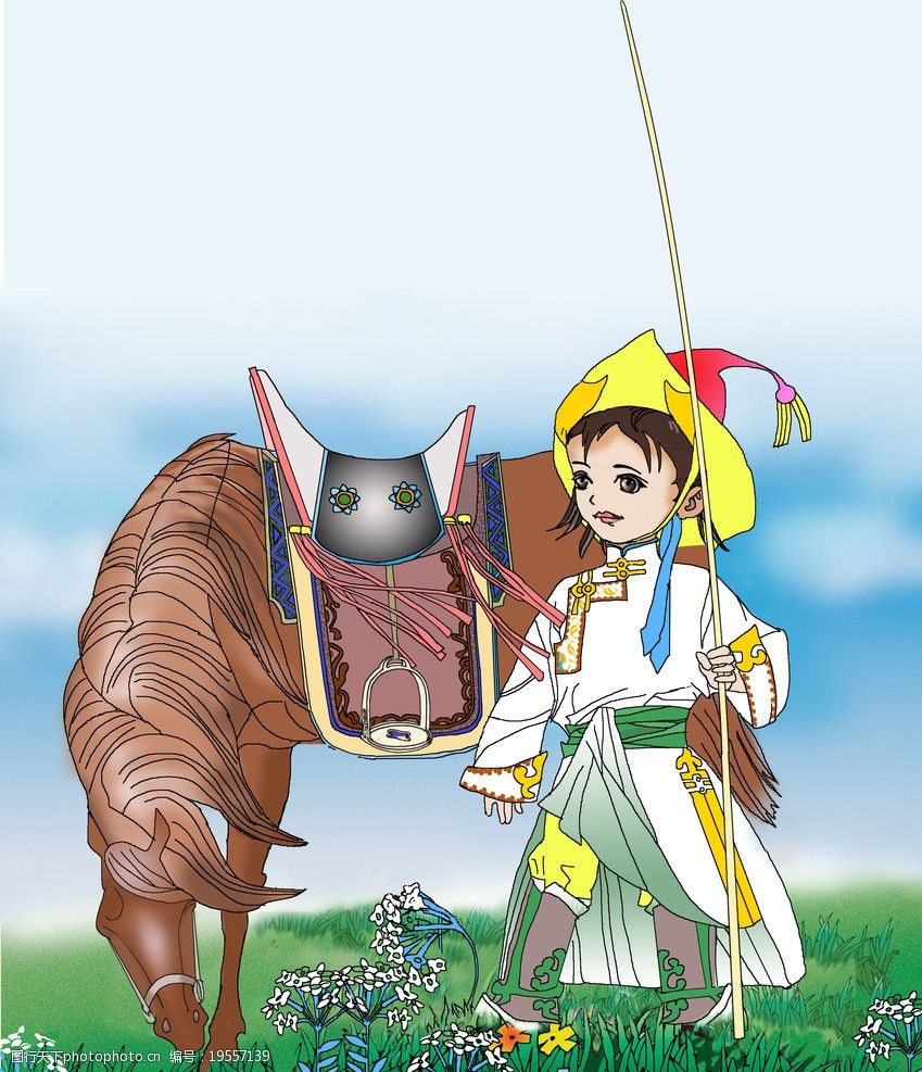 小小牧马人图片