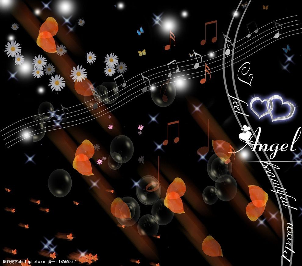 漂亮的梦幻星光艺术背景图片