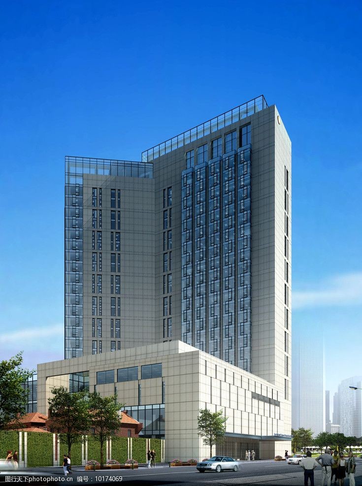 世博村vip生活楼东南透视图 世博村 vip生活楼 世博村vip生活楼 建筑