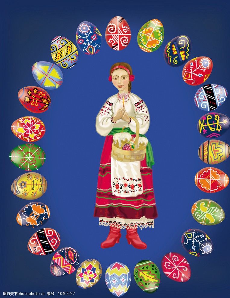 彩蛋和人物图片