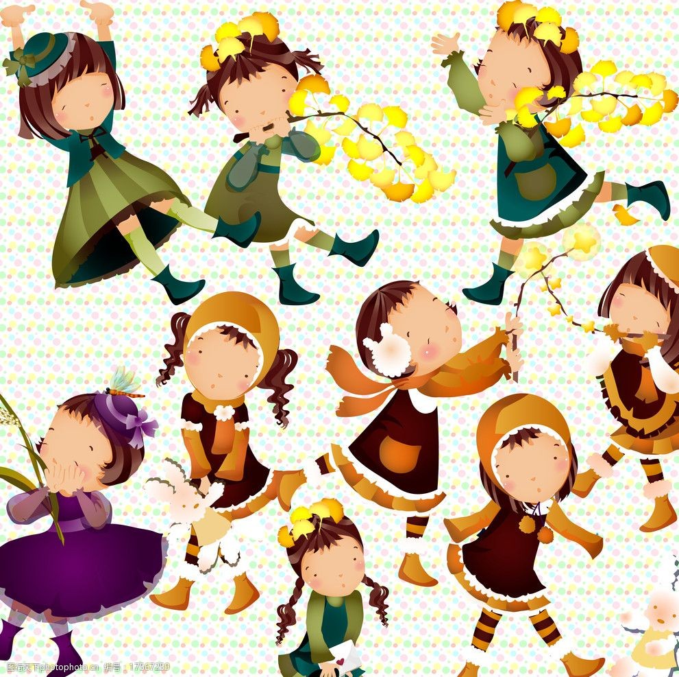 关键词:可爱小女孩 可爱 小女孩 玩耍 花 卡通 psd分层素材 源文件