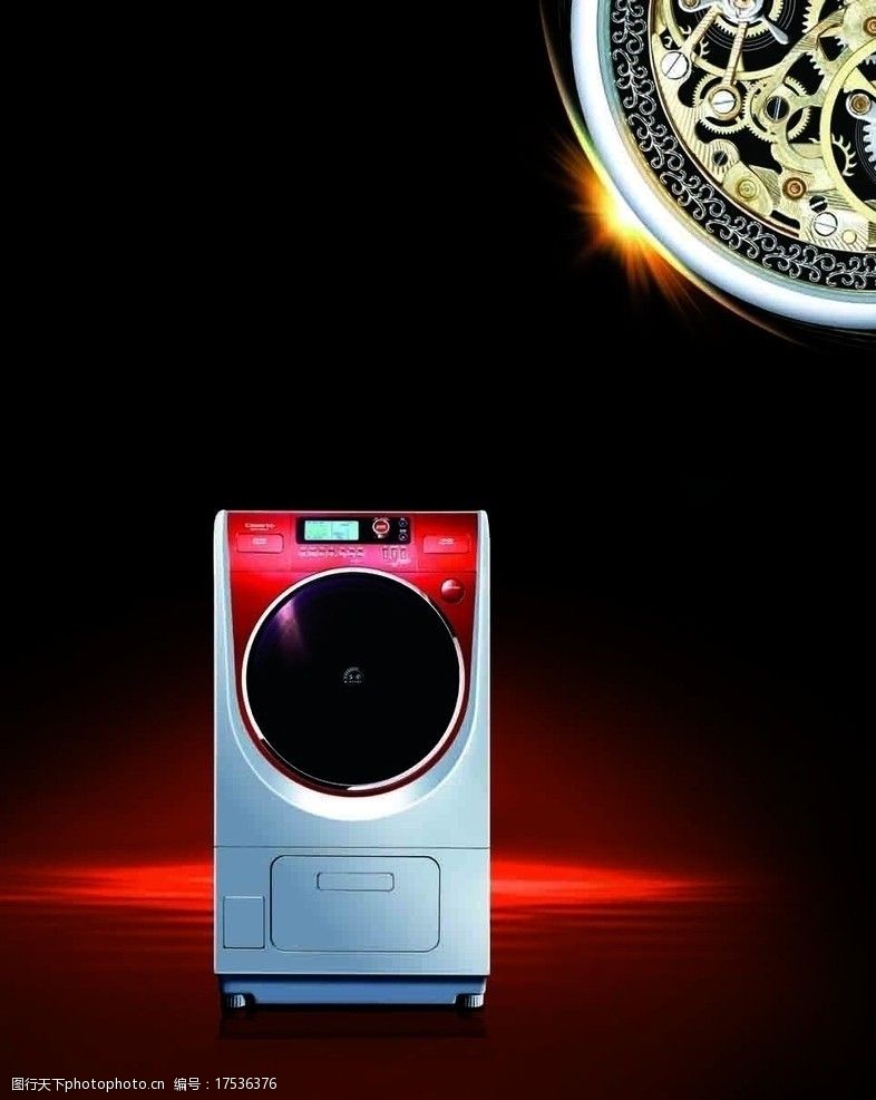 洗衣机广告背景图片