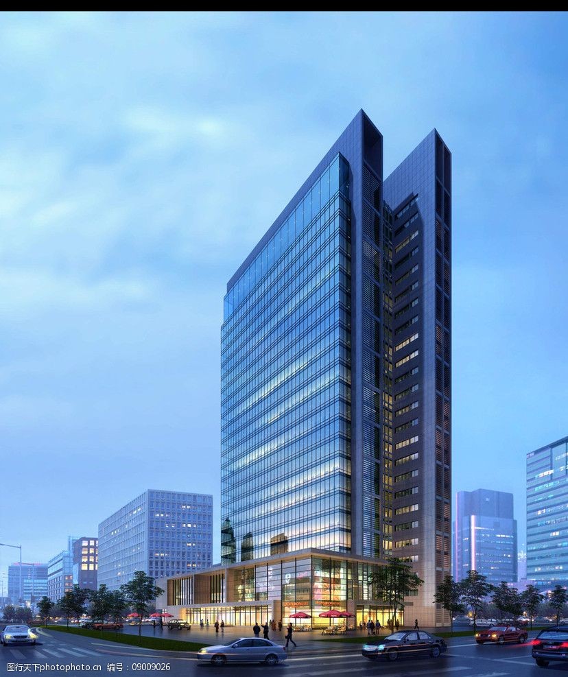 公建办公楼效果图图片图片-图行天下图库