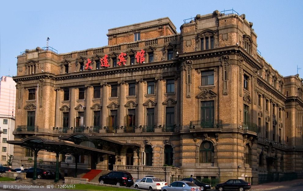关键词:酒店 建筑摄影 大楼 古色古香 大连宾馆 酒楼 罗马柱 西式建筑