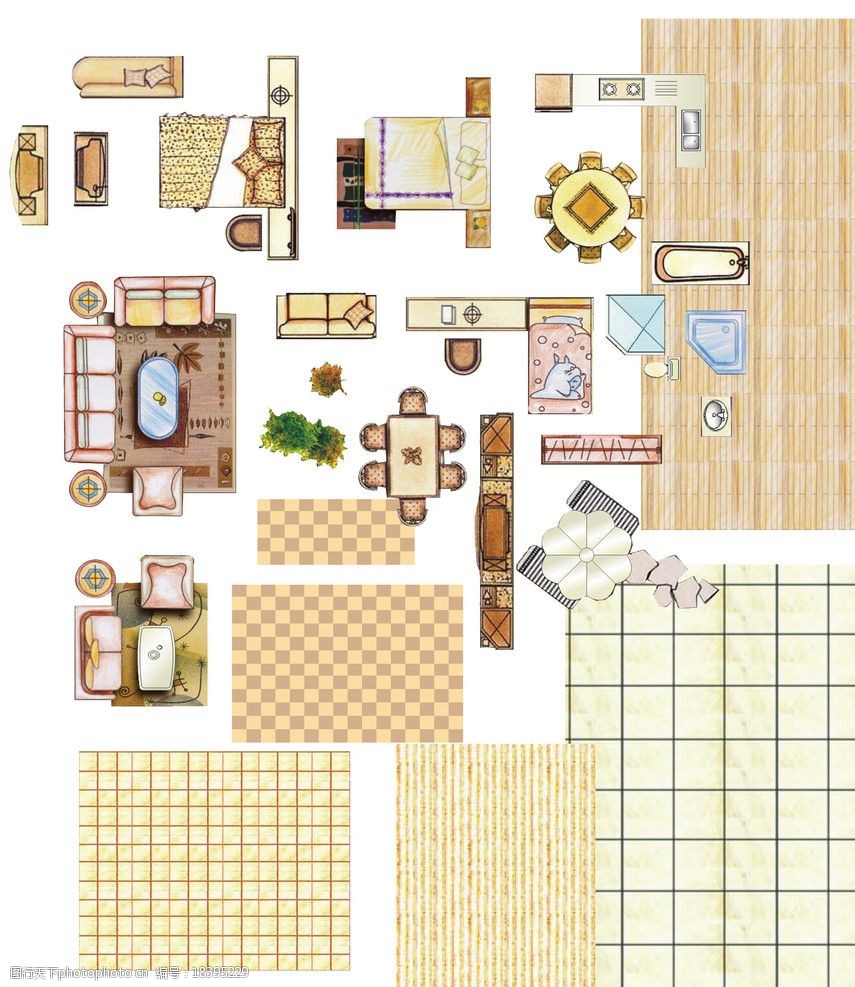 关键词:户型 模型 素材 户型图素材 psd分层素材 源文件 300dpi psd