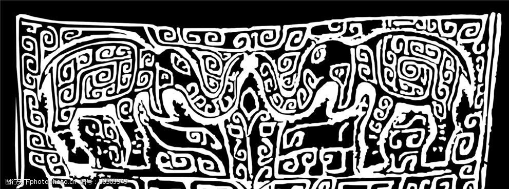 中国传统纹样象图片