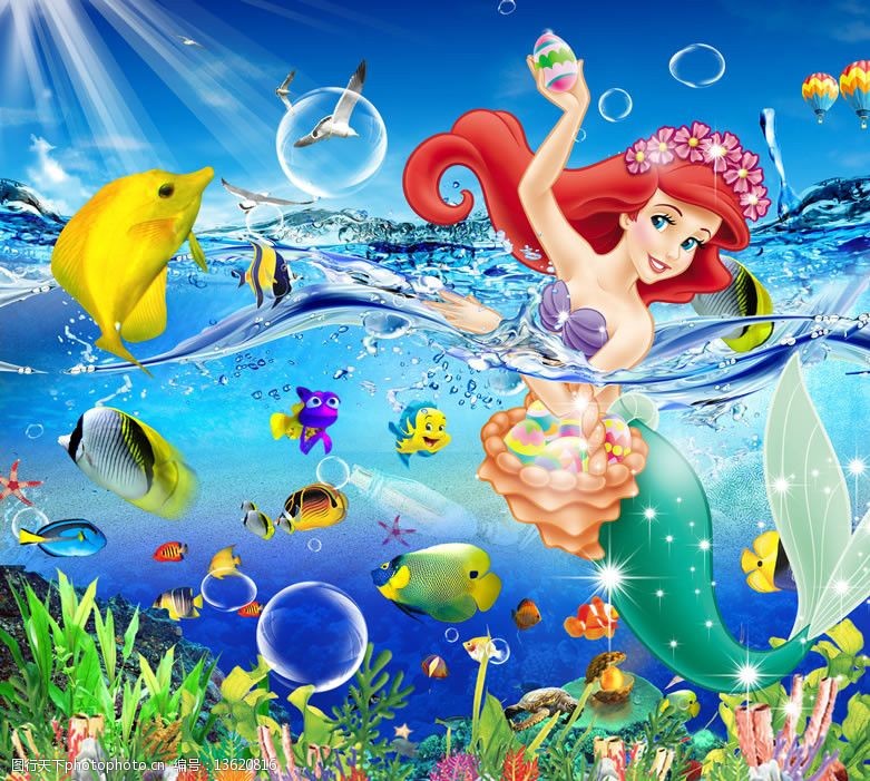 海底美人鱼传说图片