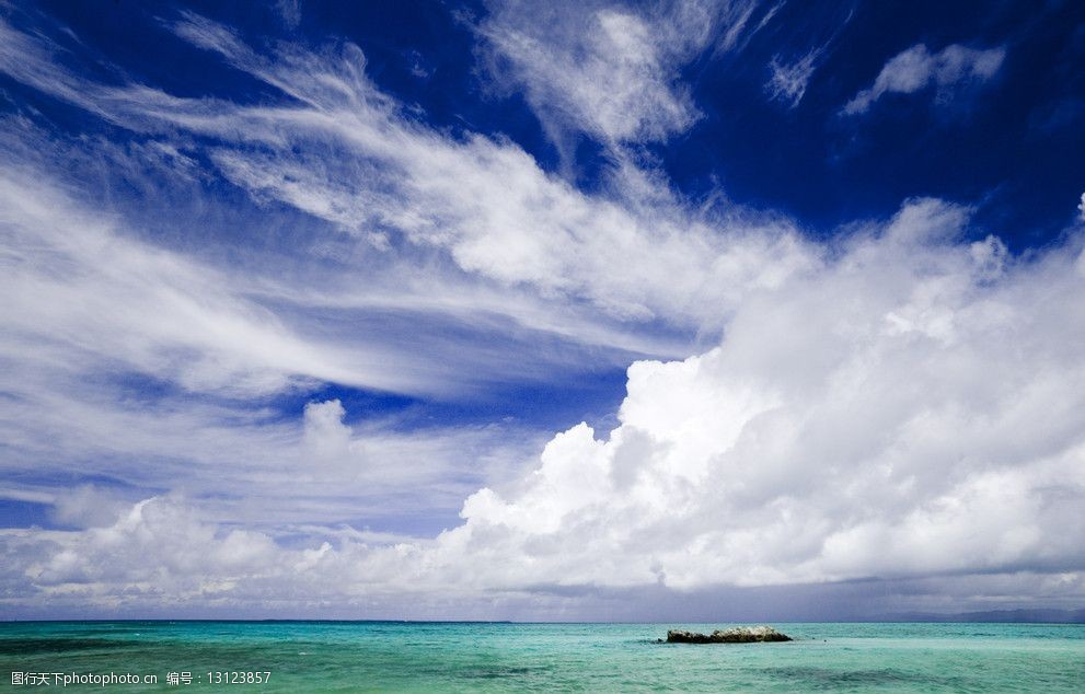 關鍵詞:白雲 藍天 大海 夏威夷風光 高精度白雲藍天 自然風景 自然