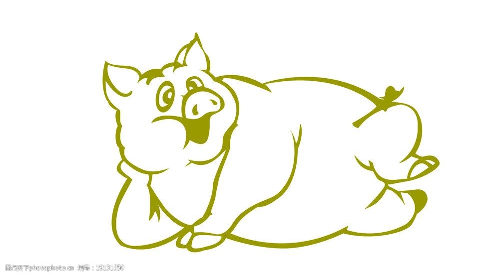 卡通猪图片