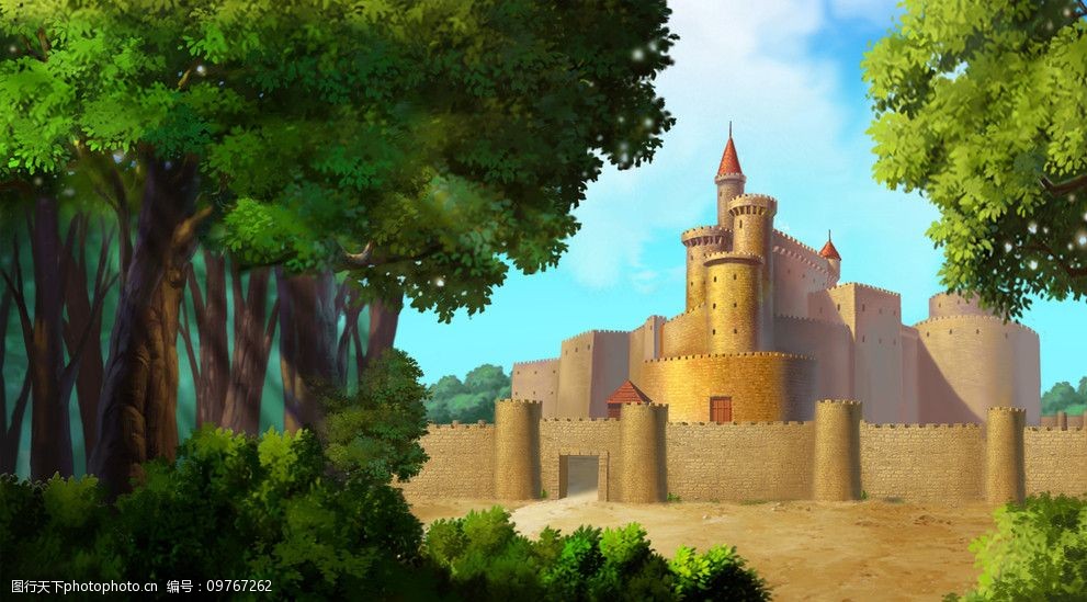 美丽的动画图片城堡图片