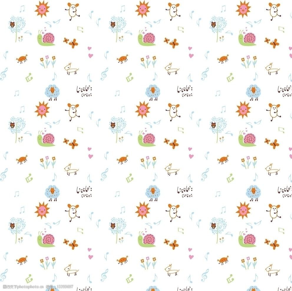 关键词:童装印花 卡通印花 满印 底纹背景 底纹边框 矢量 cdr