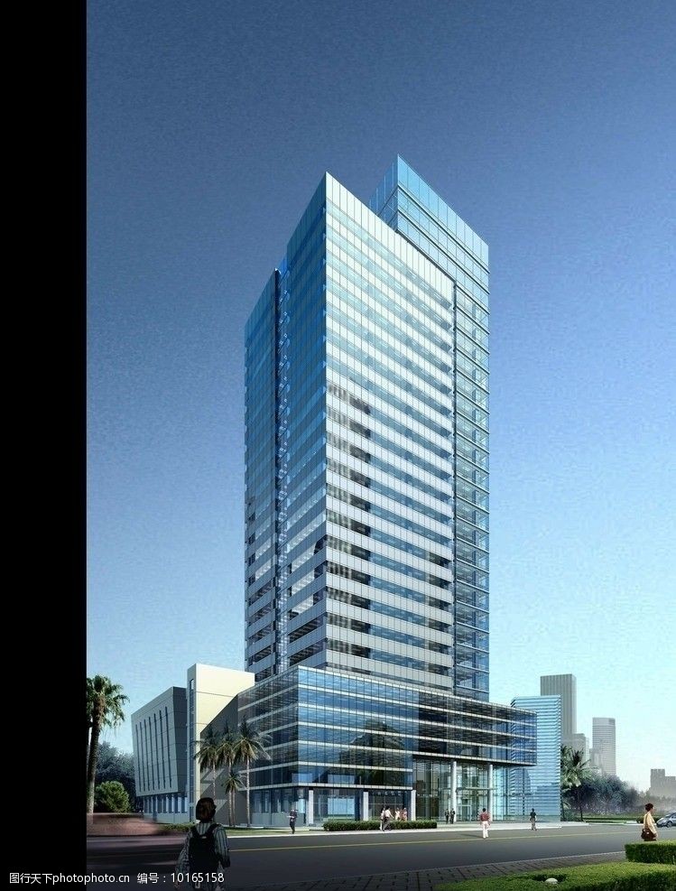 建筑室外高层效果图图片