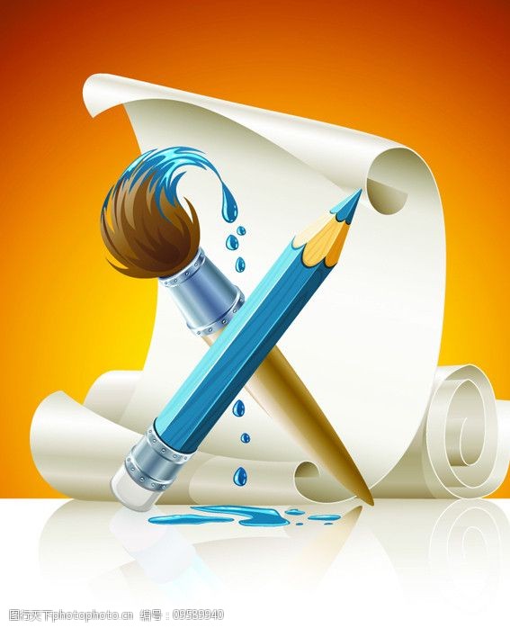 笔矢量素材图片