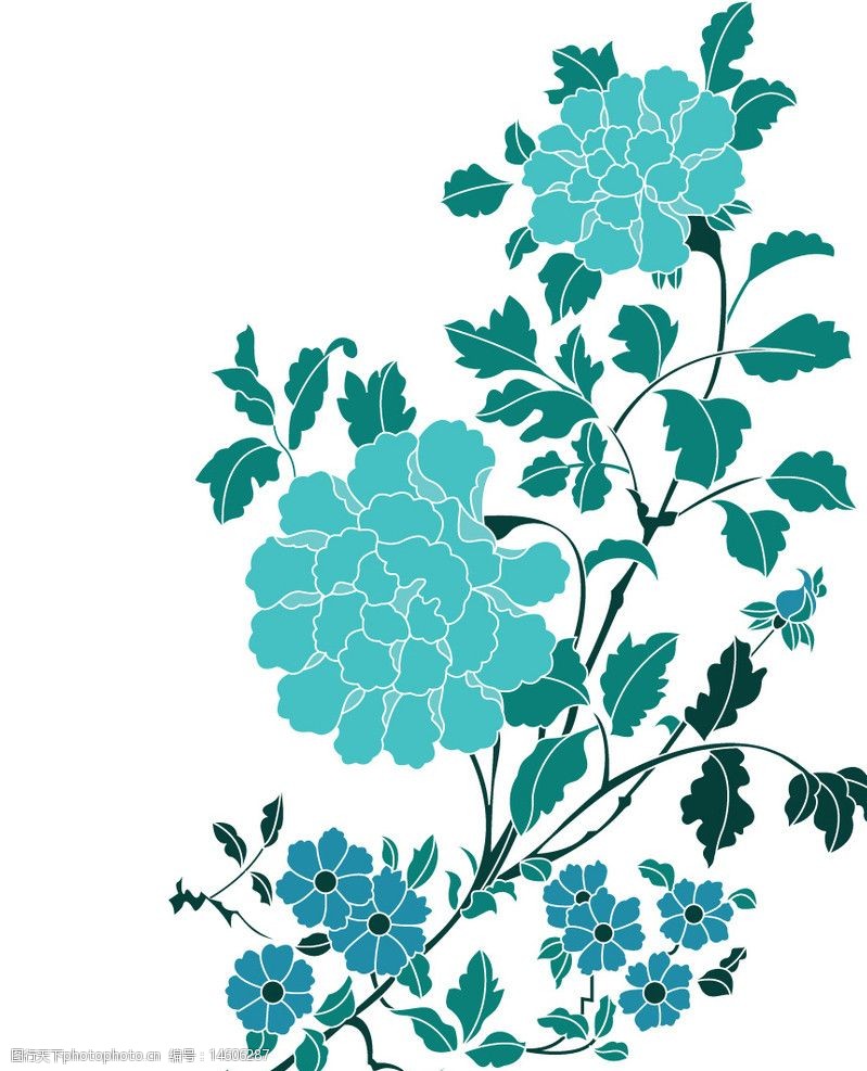 中国古代吉祥花纹图案图片