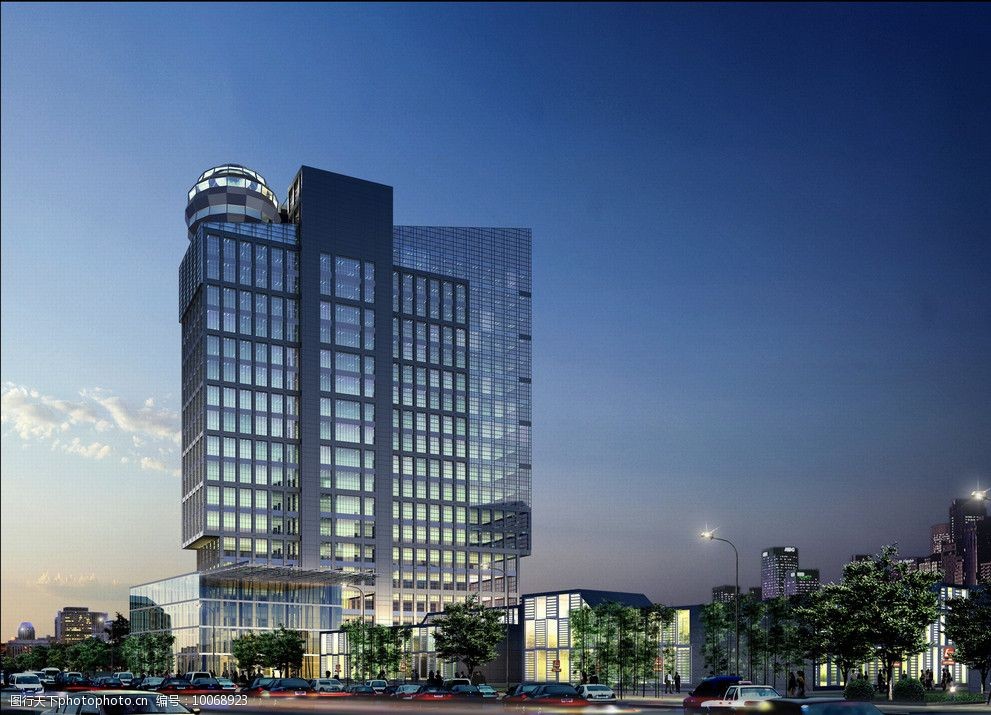 办公大楼景观效果图图片