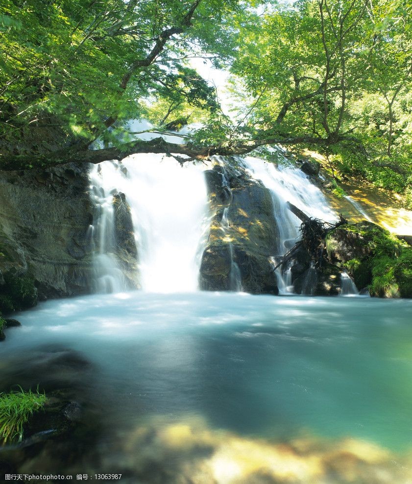 瀑布流水图片