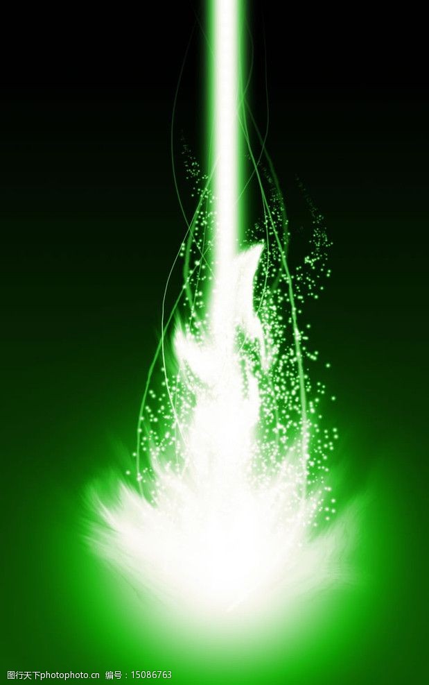梦幻效果的冲击光束图片